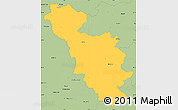 Savanna Style Simple Map of Issoudun