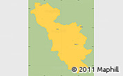 Savanna Style Simple Map of Issoudun, single color outside