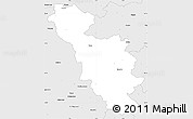 Silver Style Simple Map of Issoudun