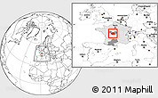 Blank Location Map of Indre, highlighted country, highlighted parent region, within the entire country
