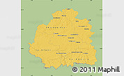 Savanna Style Map of Indre, single color outside
