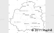 Blank Simple Map of Indre, cropped outside