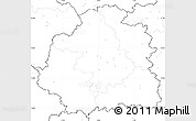 Blank Simple Map of Indre, no labels