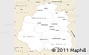 Classic Style Simple Map of Indre