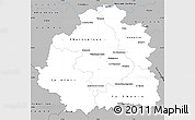 Gray Simple Map of Indre