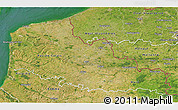 Satellite 3D Map of Nord-Pas-de-Calais