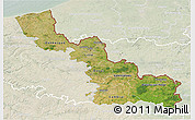 Satellite 3D Map of Nord, lighten