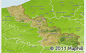 Satellite 3D Map of Nord, physical outside