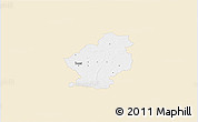 Classic Style 3D Map of Douai, single color outside