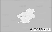 Gray 3D Map of Douai, single color outside