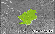 Physical 3D Map of Douai, desaturated
