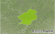 Physical 3D Map of Douai, semi-desaturated