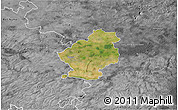 Satellite 3D Map of Douai, desaturated