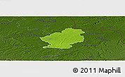 Physical Panoramic Map of Douai, darken