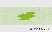 Physical Panoramic Map of Douai, lighten