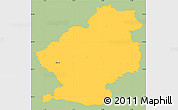 Savanna Style Simple Map of Douai, single color outside