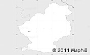 Silver Style Simple Map of Douai