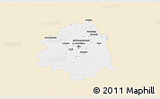 Classic Style 3D Map of Lille, single color outside