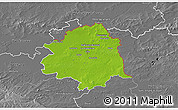 Physical 3D Map of Lille, desaturated