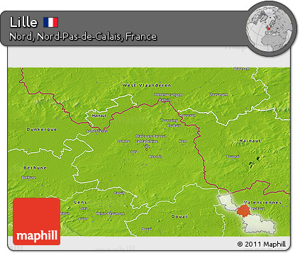 Physical 3D Map of Lille