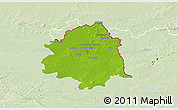 Physical 3D Map of Lille, lighten