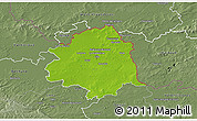 Physical 3D Map of Lille, semi-desaturated