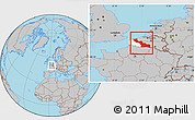 Gray Location Map of Nord, highlighted parent region