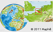 Physical Location Map of Nord, highlighted parent region