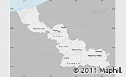 Gray Map of Nord, single color outside