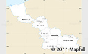 Classic Style Simple Map of Nord, single color outside
