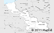 Silver Style Simple Map of Nord
