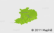 Physical 3D Map of Valenciennes, single color outside
