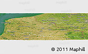 Satellite Panoramic Map of Nord-Pas-de-Calais