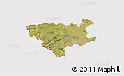 Satellite 3D Map of Béthune, cropped outside