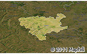 Satellite 3D Map of Béthune, darken