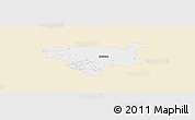 Classic Style Panoramic Map of Béthune, single color outside