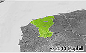 Physical 3D Map of Calais, desaturated