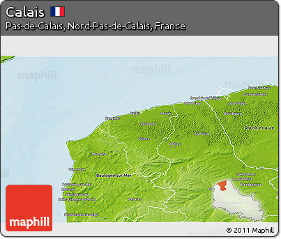 Physical 3D Map of Calais