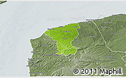 Physical 3D Map of Calais, semi-desaturated