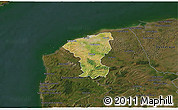 Satellite 3D Map of Calais, darken