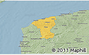 Savanna Style 3D Map of Calais