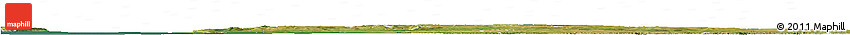 Satellite Horizon Map of Calais