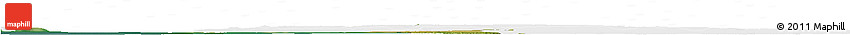 Satellite Horizon Map of Calais, single color outside