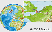 Physical Location Map of Calais, highlighted parent region, highlighted grandparent region