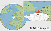 Savanna Style Location Map of Calais, highlighted country, highlighted grandparent region