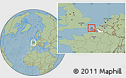 Savanna Style Location Map of Calais, highlighted parent region, highlighted grandparent region, hill shading