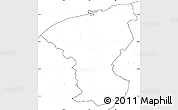 Blank Simple Map of Calais, no labels