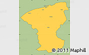 Savanna Style Simple Map of Calais, cropped outside