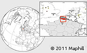 Blank Location Map of Lens, highlighted country, highlighted grandparent region