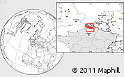 Blank Location Map of Lens, highlighted country, highlighted parent region